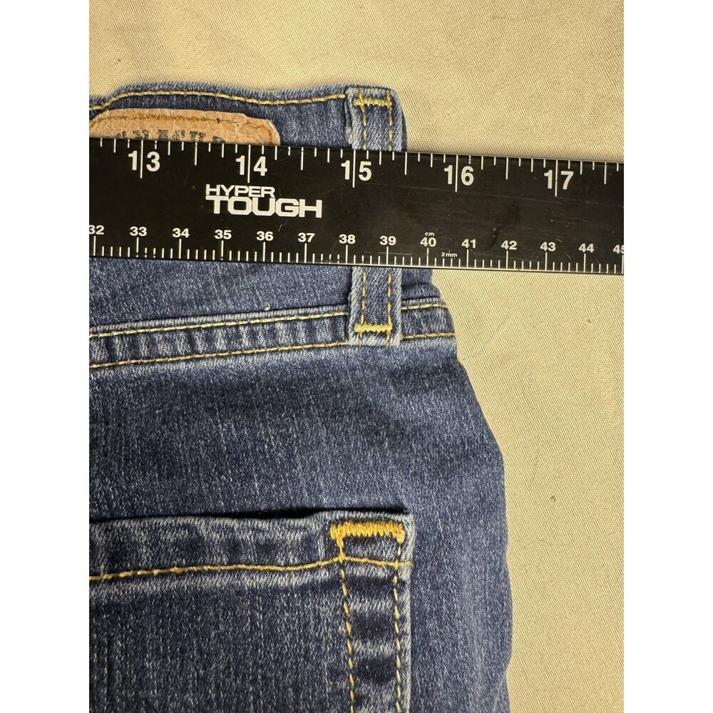 Levi Strauss Signature Modern Straight Jeans Womens 12 Medium Wash Stretch - Picture 16 of 16